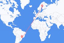 Flyrejser fra Curitiba, Brasilien til Vasa, Finland