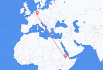 Flyreiser fra Dessie, Etiopia til Frankfurt, Tyskland