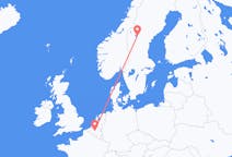 Flyreiser fra Östersund, Sverige til Brussel, Belgia
