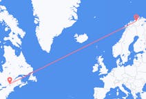 Flyg från Montreal, Kanada till Alta, Norge