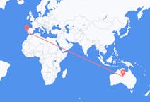 オーストラリア、 アリススプリングスから、オーストラリア、リスボン行き行きのフライト