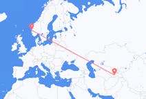 Flights from Dushanbe, Tajikistan to Bergen, Norway