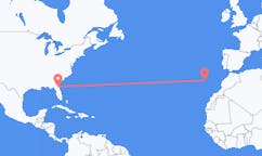 Flyg från Jacksonville, USA till Funchal, Portugal
