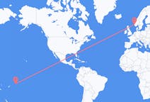 Flyrejser fra Apia, Samoa til Haugesund, Norge