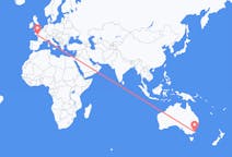 Flights from Merimbula, Australia to Nantes, France