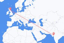 Flyreiser fra Ahmadabad, India til Edinburgh, Skottland