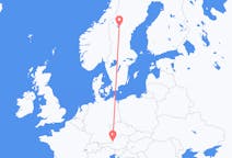 Flyg från Salzburg, Österrike till Östersund, Sverige