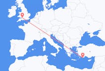 出发地 希腊出发地 卡斯泰洛里佐前往英格兰的布里斯托尔的航班