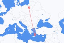 出发地 希腊出发地 锡蒂亚目的地 波兰华沙的航班