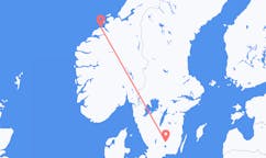 Vols depuis la ville de Kristiansund vers la ville de Växjö