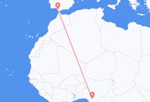 Flyg från Asaba, Nigeria till Jerez, Spanien