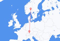 Flyreiser fra Oslo, Norge til Friedrichshafen, Tyskland