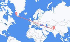 Flyrejser fra Amritsar, Indien til Paamiut, Grønland