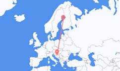 Flyreiser fra Banja Luka, Bosnia-Hercegovina til Karleby, Finland