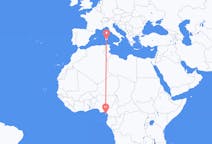 Flyreiser fra Malabo, Ekvatorial-Guinea til Cagliari, Italia