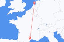 Flüge von Aspiran, Frankreich nach Amsterdam, die Niederlande