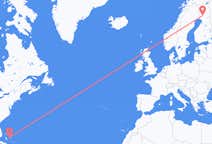Flyreiser fra Rock Sound, Bahamas til Rovaniemi, Finland