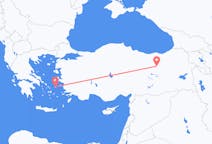 Loty z miasta Erzincan do miasta Ikaria