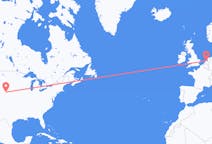 Flyreiser fra Nord Platte, USA til Amsterdam, Nederland