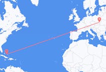 Flyreiser fra George Town, Bahamas til Rzeszów, Polen