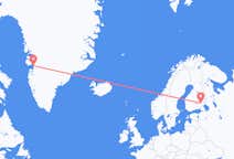 Lennot Savonlinnasta, Suomi Ilulissatiin, Grönlanti