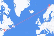 Flights from New York, the United States to Andselv, Norway