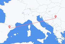 Flyg från Lleida, Spanien till Belgrad, Serbien