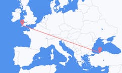 Flights from Zonguldak, Turkey to Newquay, the United Kingdom