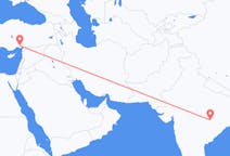 出发地 印度出发地 賴布爾目的地 土耳其阿达纳的航班