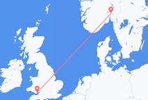 Flyg från Oslo, Norge till Cardiff, Wales