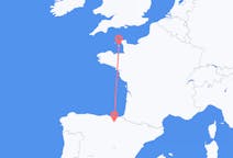 Flyreiser fra Vitoria, Spania til Saint Helier, Jersey