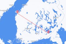 Fly fra Lappeenranta til Vaasa