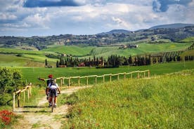 E-sykkeltur i Toscana med vinsmaking