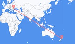 新西兰出发地 帕拉帕拉乌穆飞往新西兰目的地 布加勒斯特的航班