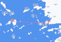 Vluchten van Bodrum naar Naxos