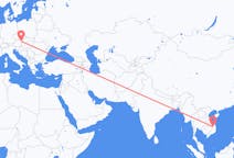 Flyg från Pleiku, Vietnam till Vienna, Österrike