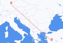 Flyg från Denizli, Turkiet till Nürnberg, Tyskland
