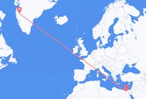 Flyrejser fra Kairo, Egypten til Kangerlussuaq, Grønland
