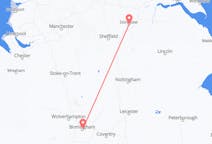 Vluchten van Doncaster naar Birmingham