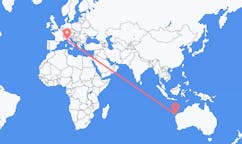 Flyrejser fra Exmouth, Australien til Pisa, Italien