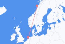 Lennot Sandnessjøenistä Amsterdamiin
