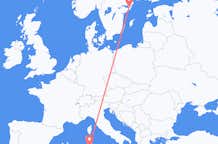 Lennot Cagliarista Tukholmaan