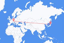 Flyrejser fra Akita, Akita, Japan til Innsbruck, Østrig