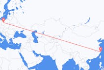 Flyg från Taizhou, Jiangsu, Kina till Poznan, Polen
