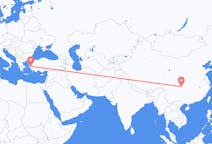 Flyrejser fra Chongqing, Kina til Izmir, Tyrkiet