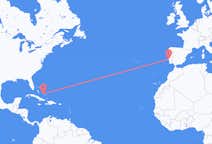 Flyrejser fra Deadman's Cay Settlement, Bahamas til Lissabon, Portugal
