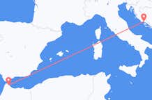 Flyreiser fra Tétouan, til Split