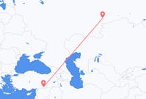 Flyg från Tjeljabinsk till Şanlıurfa