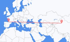 出发地 中国出发地 库尔勒目的地 法国比亚里茨的航班
