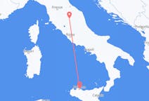 Flyreiser fra Palermo, Italia til Perugia, Italia